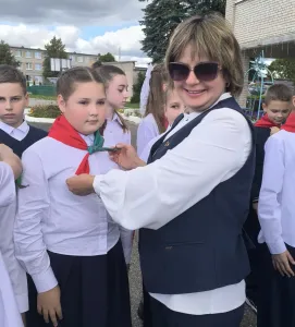 линейка принятие в пионеры